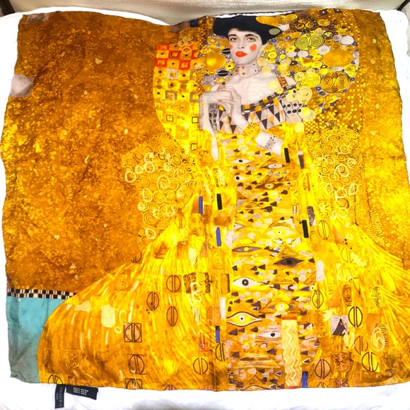 Silk Gustav Klimt scarf - Picture 1 of 4